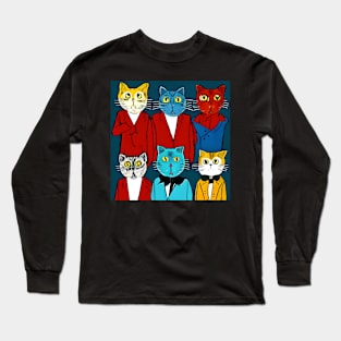 Reservoir Cats Movie Poster Artwork Long Sleeve T-Shirt